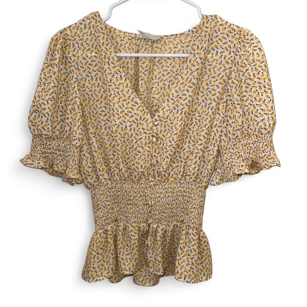 Sienna Sky Yellow Floral Blouse